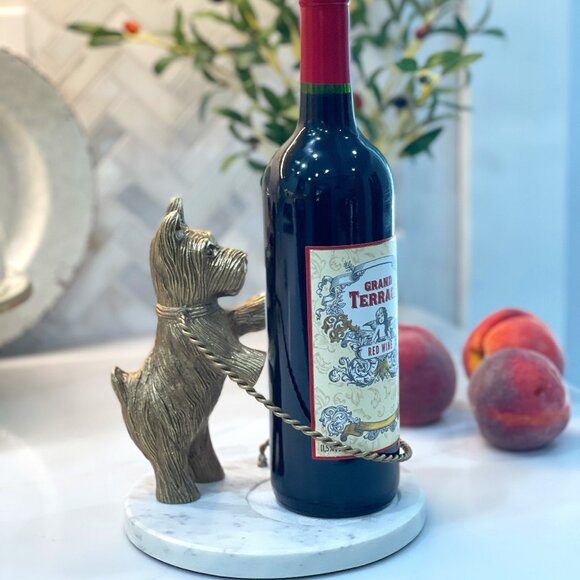 -SOLD- Scottie Wine Holder – Gilded Pup & Herb Buddy 🐾🌿 - Picture 2 of 16